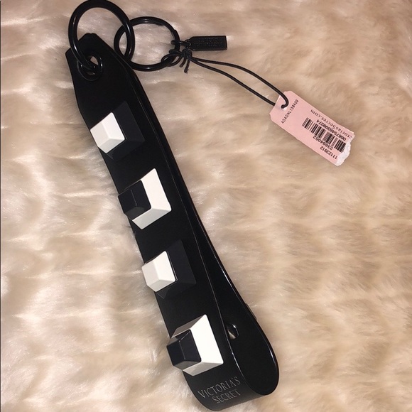 Victoria's Secret Accessories - Black & White Stud Wristlet Strap
